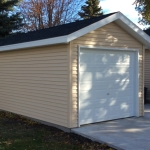 Neenah 10x20 with siding to match house